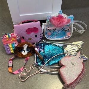 Unicorn and Sequin Kids Accessory Set